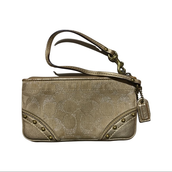 Gold Coach wristlet - Picture 2 of 4